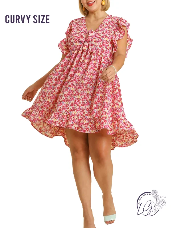 Price Drop Curvy Constant Reminder Floral Dress