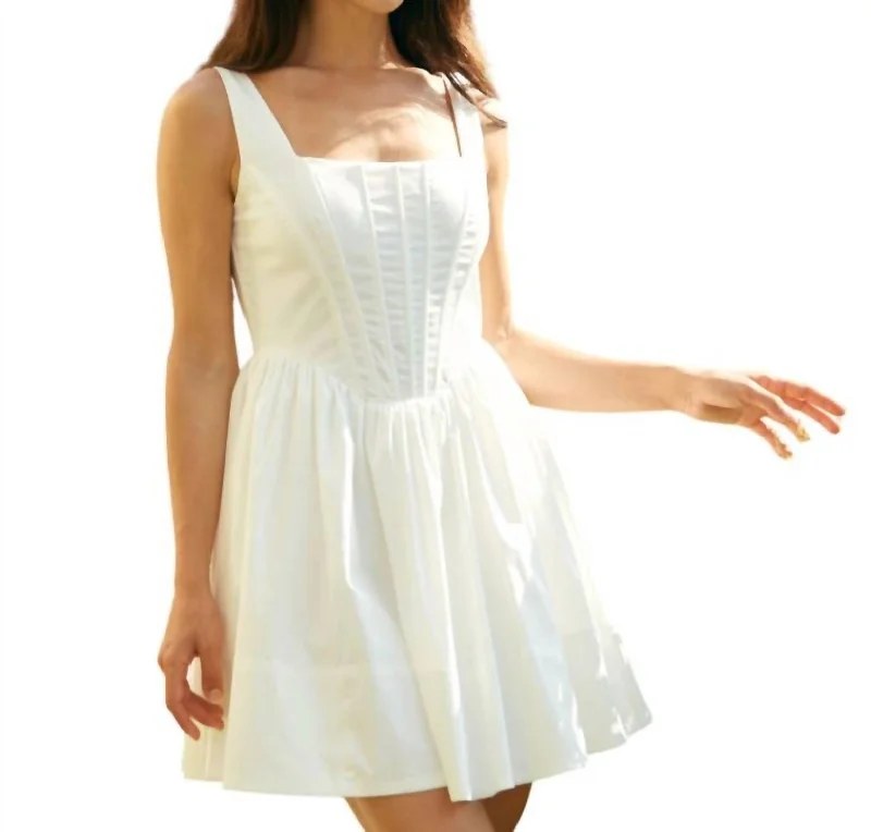 Corset Dress In White