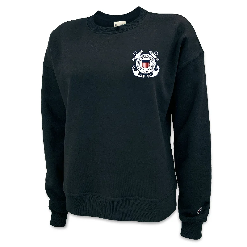 Price Drop Coast Guard Seal Ladies Champion Crewneck