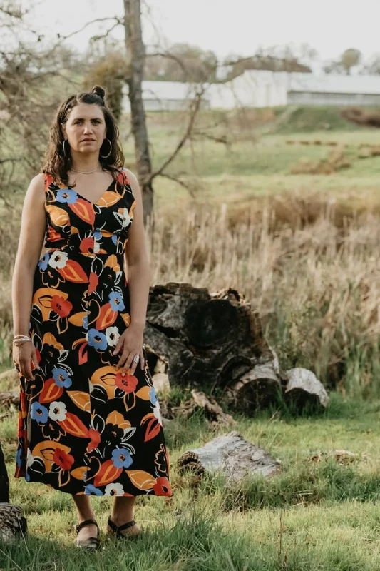 Final Markdown Meadow Dress in Abstract Floral