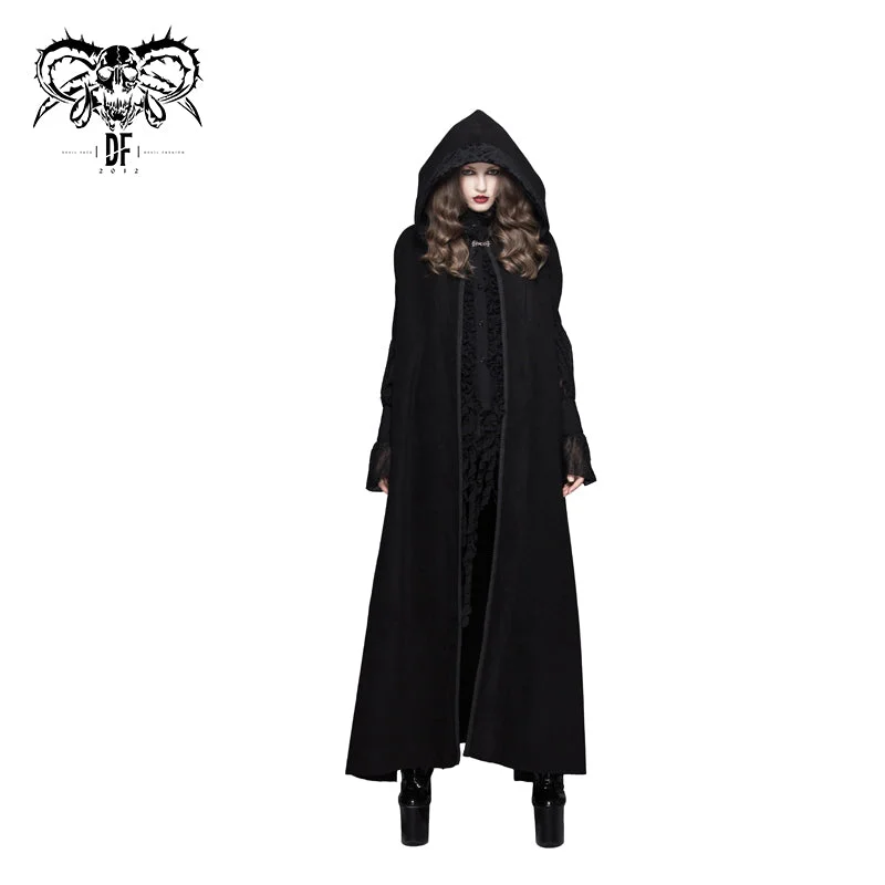 Unbeatable Prices CT031 Hallowmas festival feather woollen hooded gothic big cape for women and men