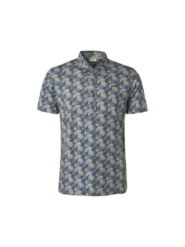Sale Event No Excess - Printed Polo - Basil