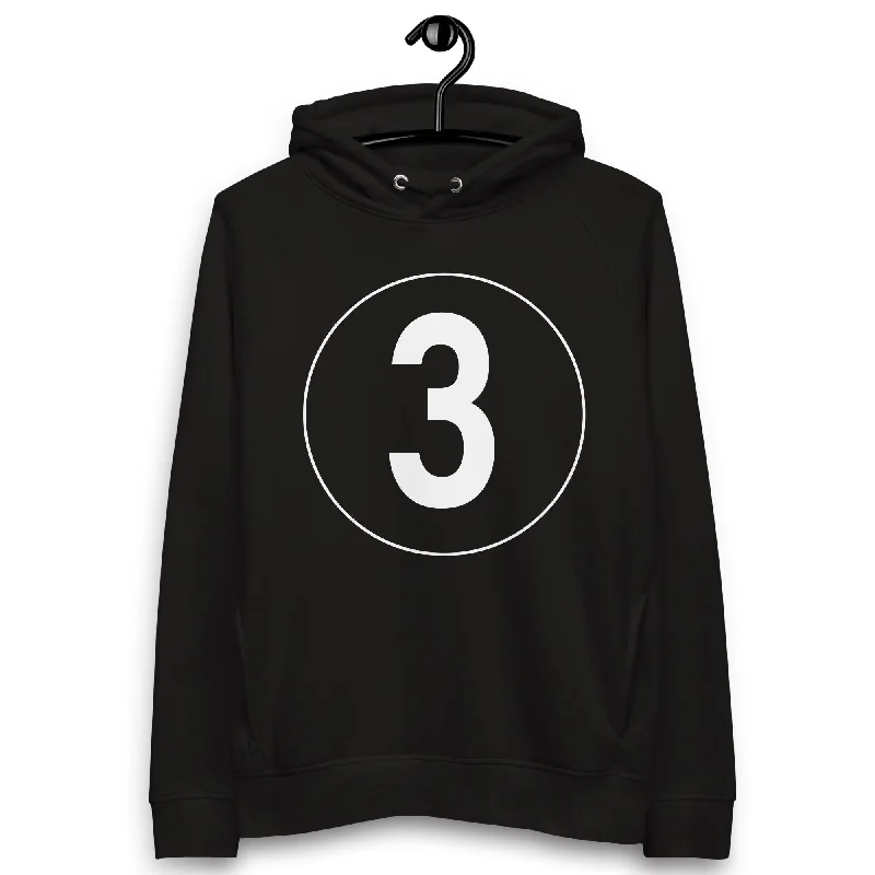 Unbeatable Prices Unisex pullover hoodie: White on Black 3