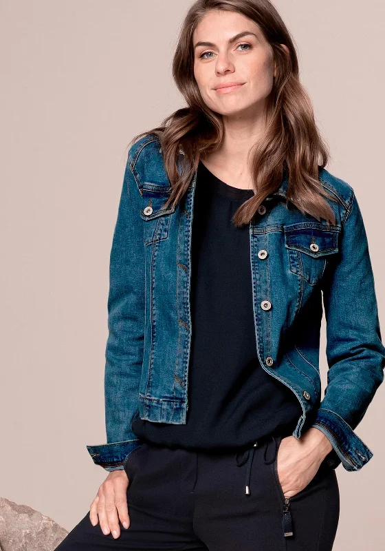 Exclusive Access Bianca Tatja Denim Jacket, Medium Blue