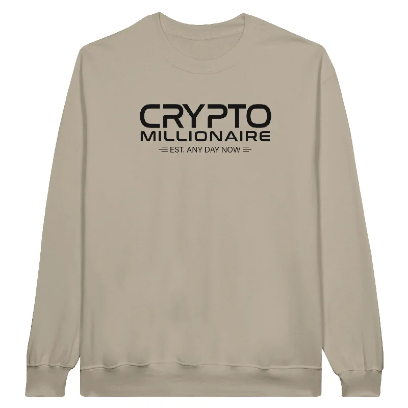 Shop and Save Crypto Millionaire Unisex Crewneck Sweatshirt