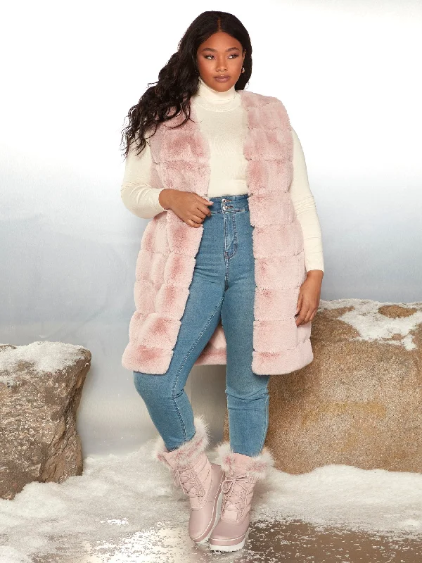 Online Specials Mica Long Faux Fur Vest - Garnerstyle x FTF