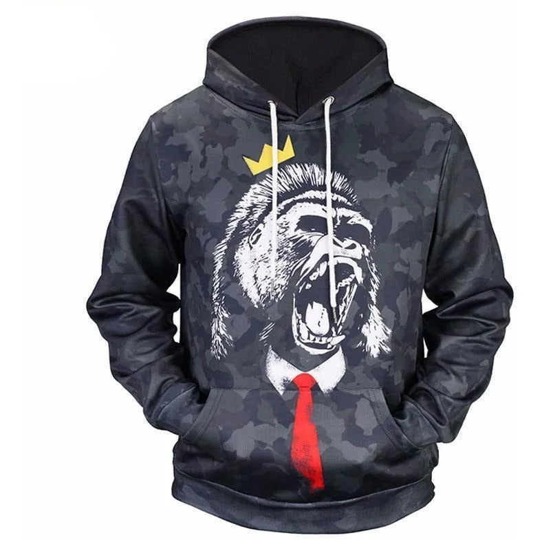 Friends and Family Sale Camouflage King Kong Hoodie