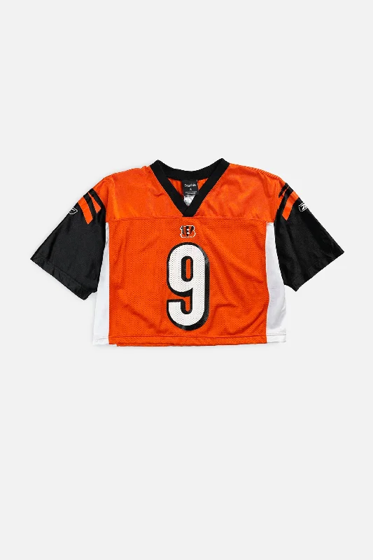 Super Deal Rework Crop Cincinnati Bengals NFL Jersey - M