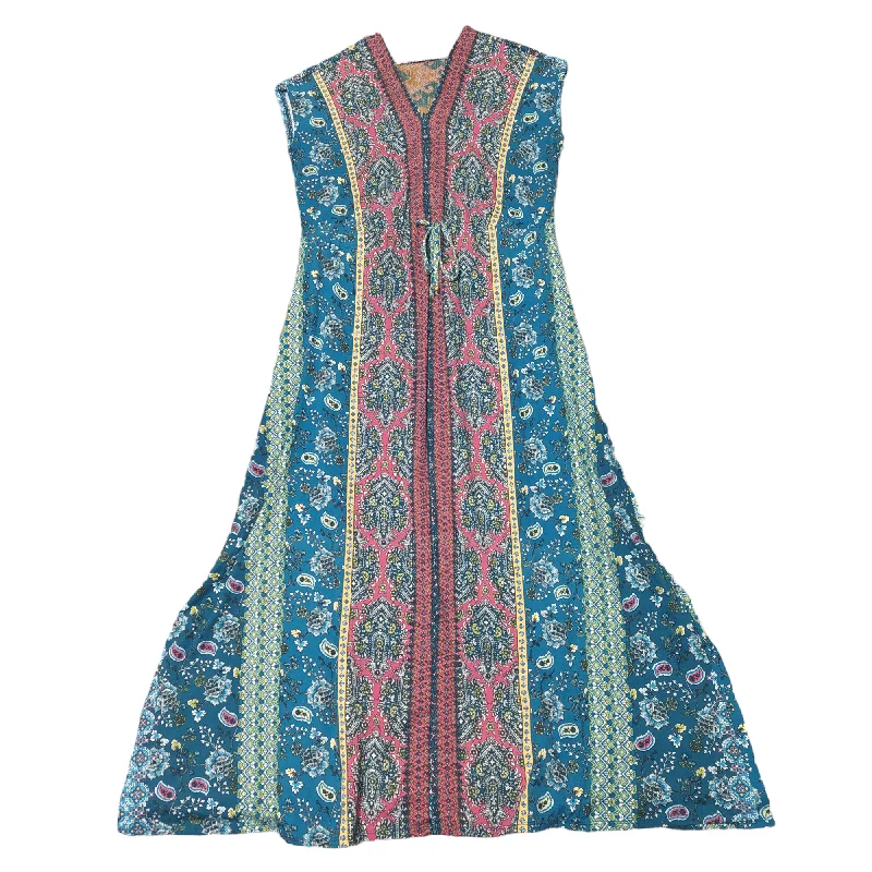 Massive Deals Blue & Purple Dress Casual Maxi One World, Size L