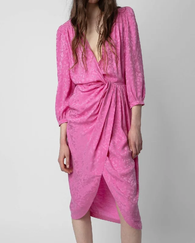 Markdown Madness Renew Jac Leo Tulipe Dress In Pink | Pink