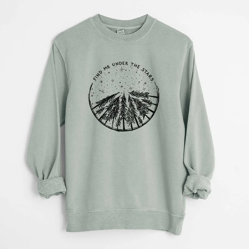Exclusive Online Offer Find Me Under the Stars - Unisex Pigment Dyed Crew Sweatshirt