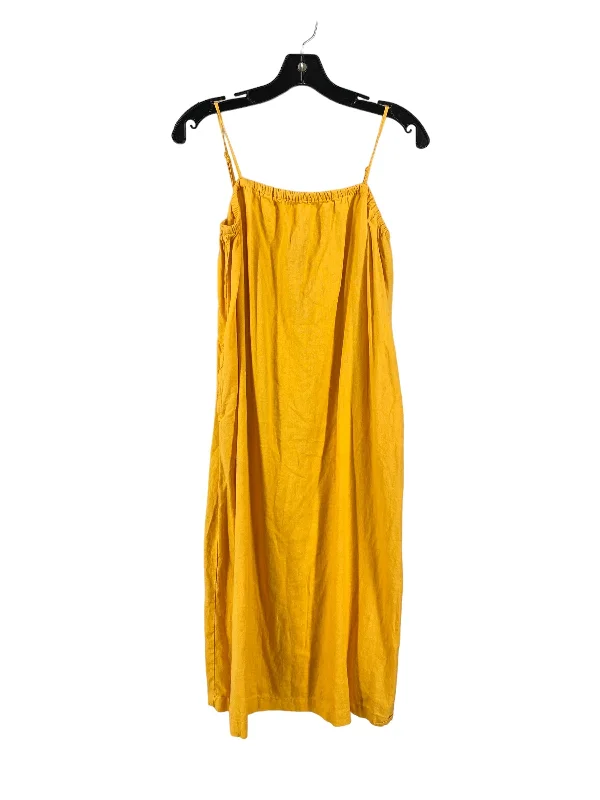 Stock Clearance Yellow Dress Casual Midi A New Day, Size Xs