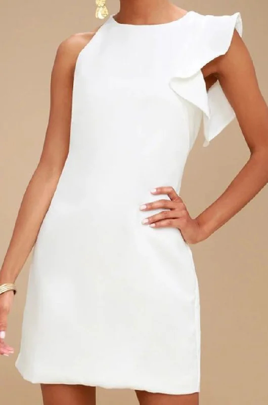 Massive Deals Round Neck Single Ruffled Sleeve #135120