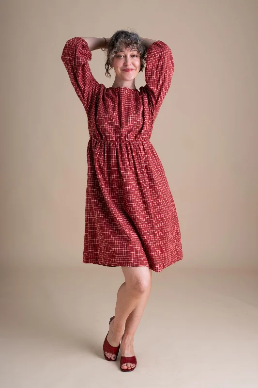 Mega Sale Clara Dress in Red Check