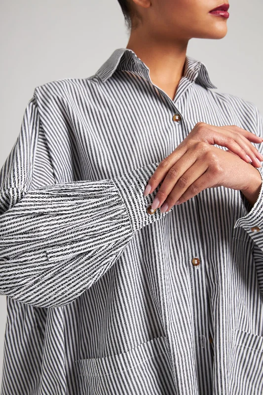 Today's Special Cotton Smock Blouse - Railroad