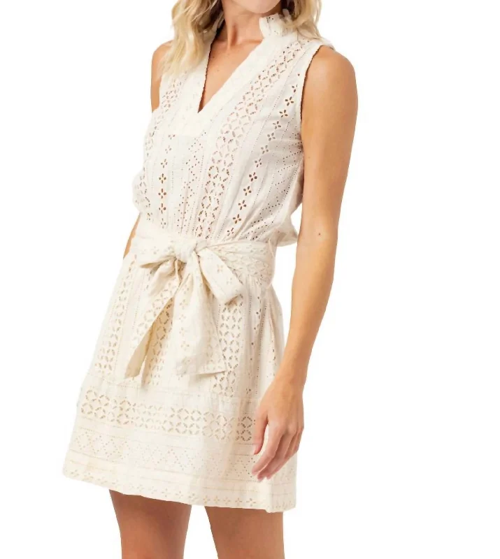 Eyelet Bryn Dress In Natural