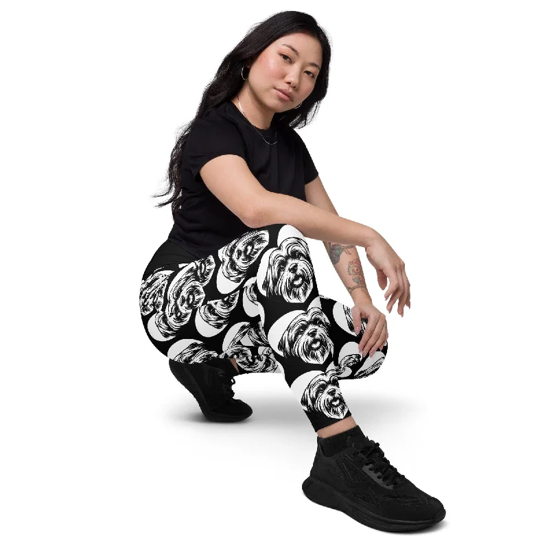 Low Prices DOG BREED LEGGINGS with pockets - LHASA APSO - HERTTAHOUND