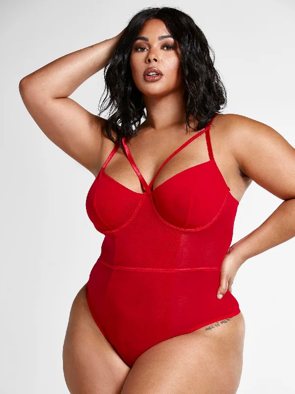 Stock Clearance Rayne Double Strap Bodysuit
