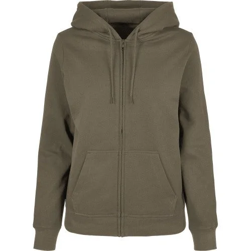 Major Savings Build Your Brand Womens/Ladies Basic Full Zip Hoodie
